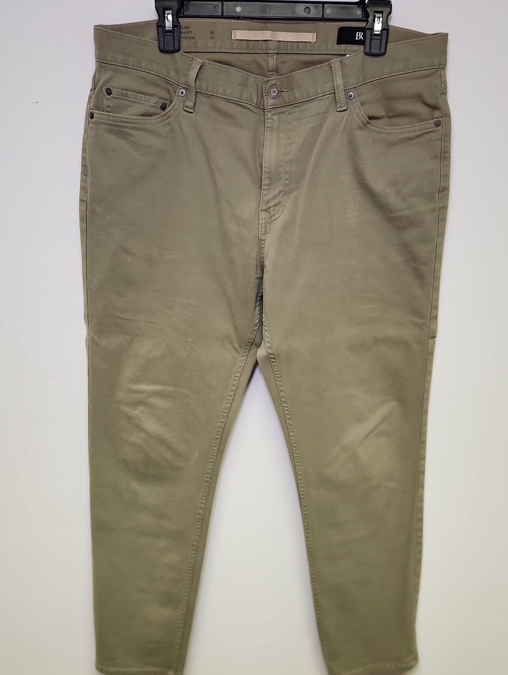 Banana Republic Men’s Soft Stretch Jeans 36x30 Khaki Tan Slim Fit